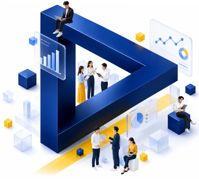 Edge Hub — データと人を繋ぐイメージビジュアル